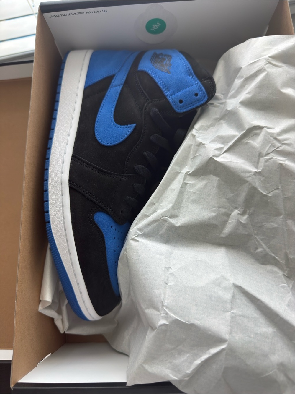 Air Jordan 1 Retro High OG - Black & Royal Blue